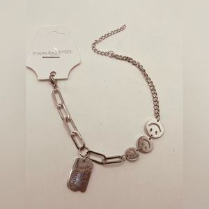 Stainless steel bracelet for women silver color